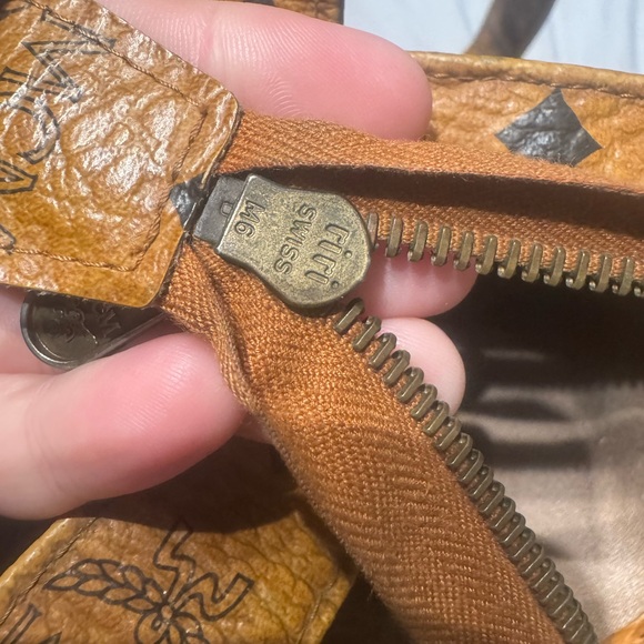 Vintage MCM Visetos Shopper Tote | Cognac | Authentic - Picture 12 of 13